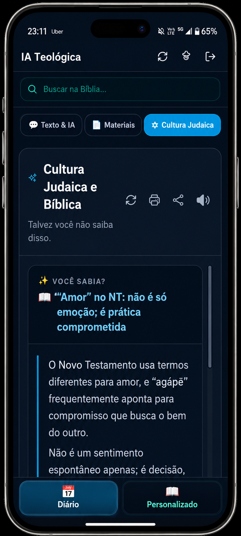 Cultura Judaica no celular